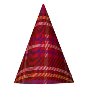 Chapéu De Festa Teste padrão real do Natal do Tartan de Stewart