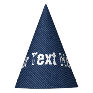 Chapéu De Festa Texto personalizado - Parte que Jeans azuis