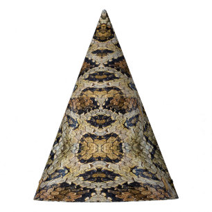Chapéu De Festa Textura de padrão de pele de cobra