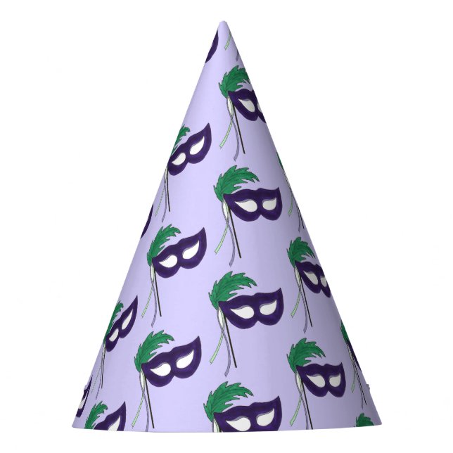 Chapéu De Festa Thespian Drama Theater Mascarada Mardi Gras (Frente)