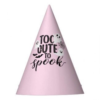 Chapéu De Festa Too Cute to Spook Cute Ghost Pink Halloween