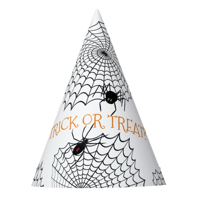 Chapéu De Festa Trick or Tratat Spiders ID214 (Frente)
