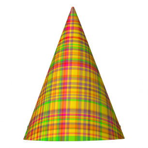 Chapéu De Festa Tutti Frutti XADREZ 2-PAPEL HATS