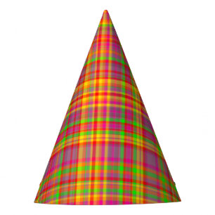 Chapéu De Festa Tutti Frutti XADREZ 3 PAPEL HATS