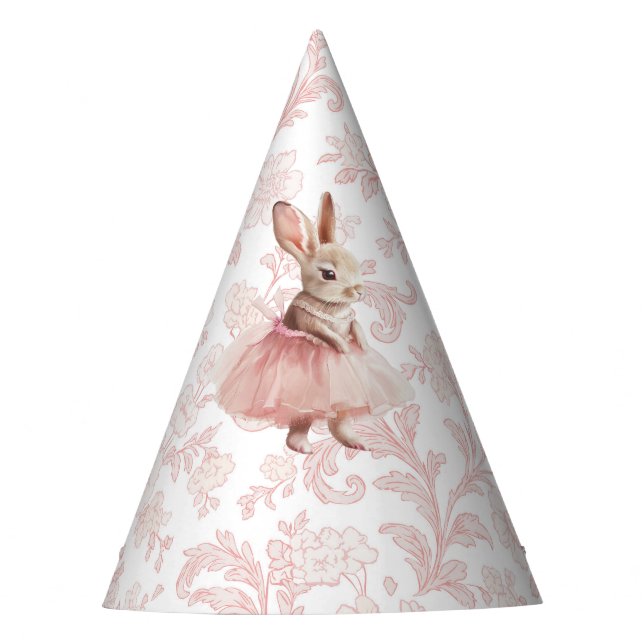 Chapéu De Festa Tutu de ballet rosa Some Bunny Birthday (Frente)