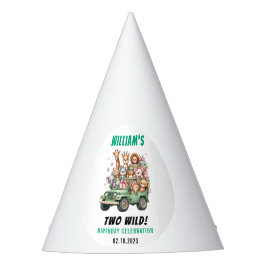 Chapéu De Festa Two Wild Safari Animal 2nd Birthday Party