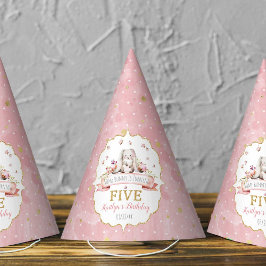 Chapéu De Festa Um coelhinho está virando cinco 5 de aniversário