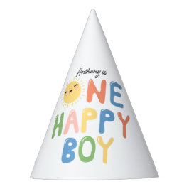Chapéu De Festa Um menino feliz Aniversário Convide Sol primeiro a