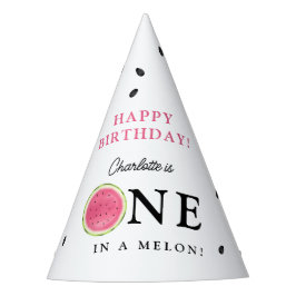 Chapéu De Festa Um no aniversário do verão de Melon Watermelon