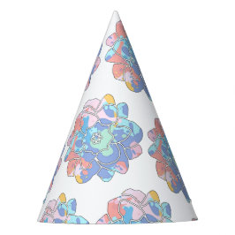 Chapéu De Festa Uma flor feita de manchas de tinta