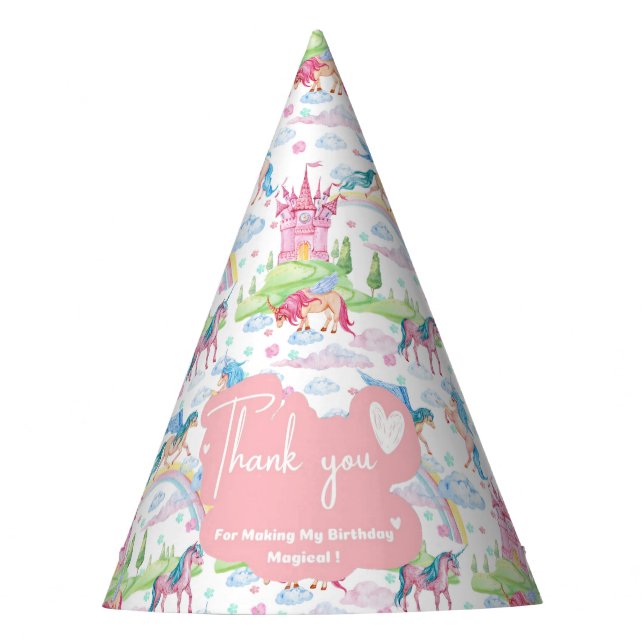 Chapéu De Festa Unicorn Party Hat (Frente)