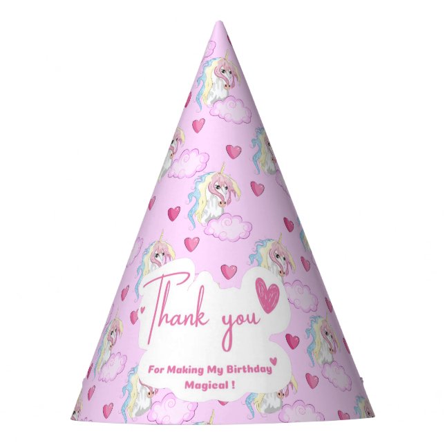 Chapéu De Festa Unicorn Party Hat (Frente)