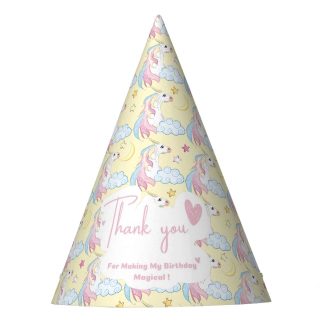 Chapéu De Festa Unicorn Party Hat (Frente)