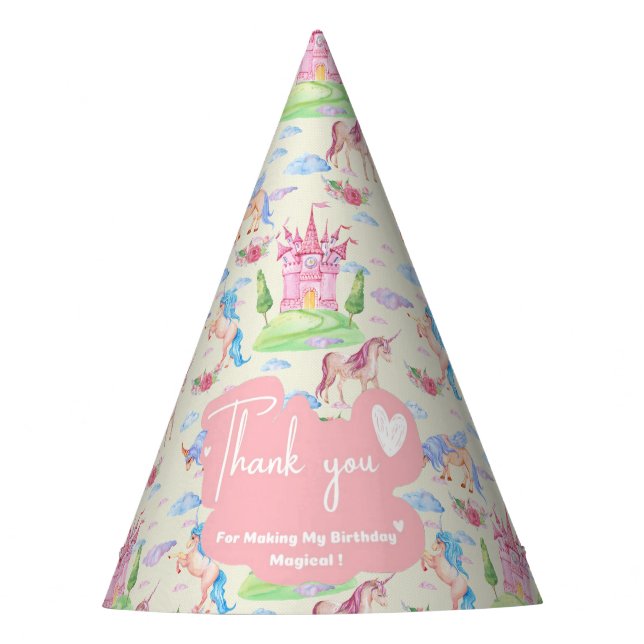 Chapéu De Festa Unicorn Party Hat (Frente)