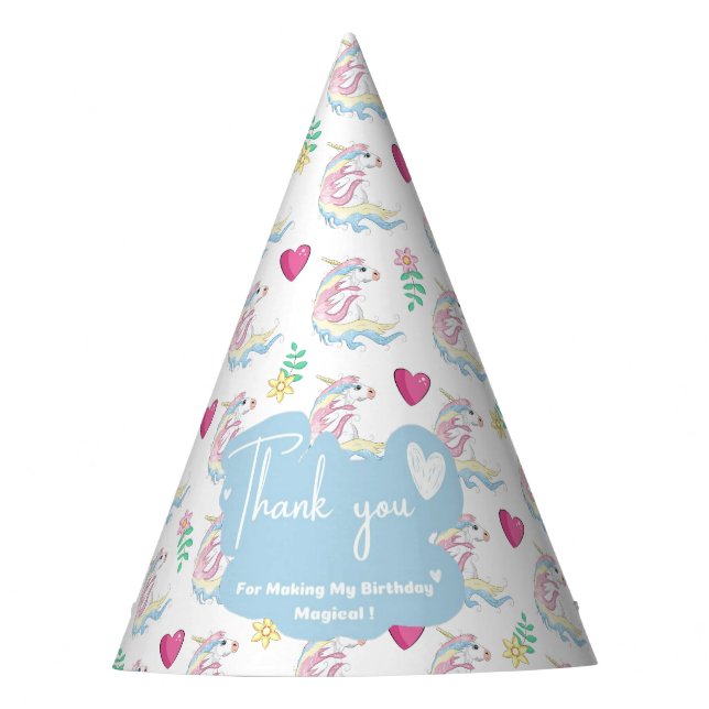 Chapéu De Festa Unicorn Party Hat (Frente)
