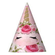 Unicórnio Dourado Rosas Florais Rosa Fofo Moderno