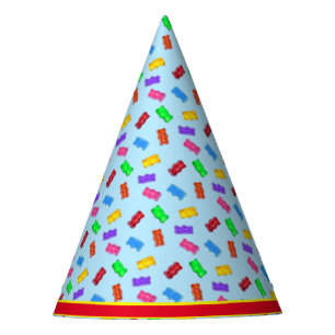 Chapéu De Festa Ursinhos doces multicoloridos de aniversário