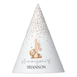 Chapéu De Festa Urso e Abelha Primeiro Aniversário