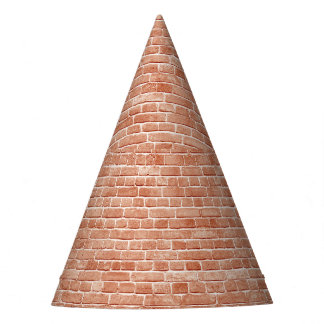 Chapéu De Festa Velho muro vermelho de tijolos.