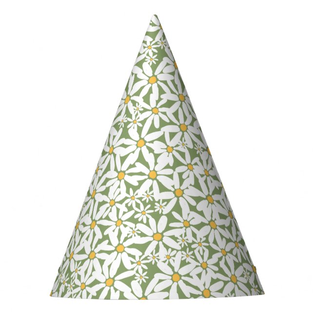 Chapéu De Festa Verde - Faça minha margarida (Frente)