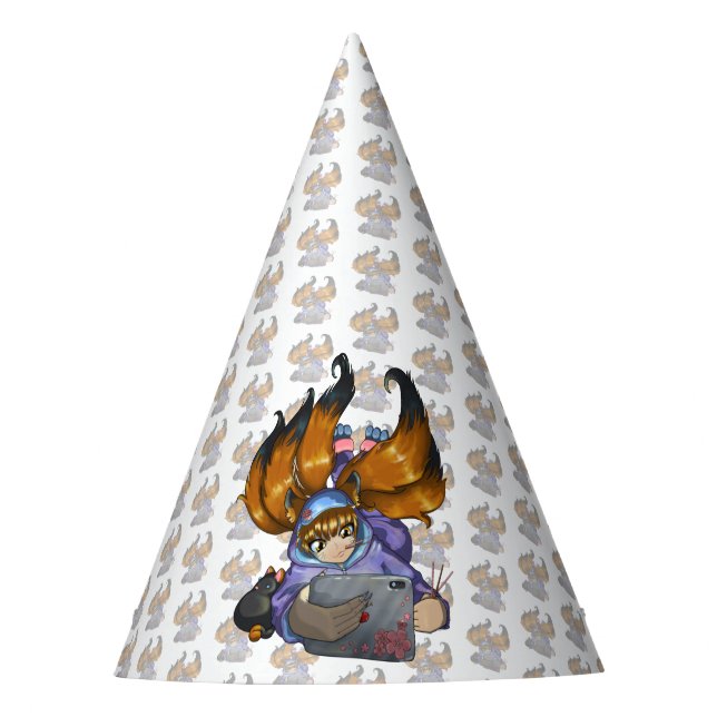 Chapéu De Festa Vida de Kitsune (Frente)