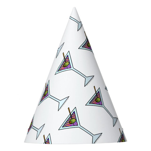 CHAPÉU DE FESTA VIDRO DE MARTINI (Frente)