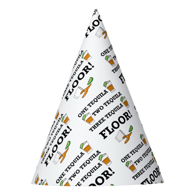 Chapéu De Festa Vidro De Tequila Com Coco De Borda De Limão (Frente)