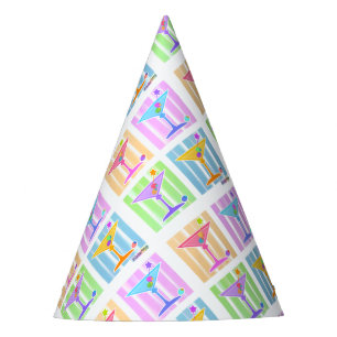 CHAPÉU DE FESTA VIDROS PASTEL DE MARTINI DO POP ART