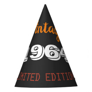 Chapéu De Festa Vintage 1964 edição limitada 60th Birthday Gift