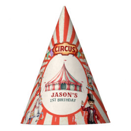 Chapéu De Festa Vintage Circus Carnivsl Festa de aniversário Hat