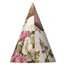 Chapéu De Festa Vintage Floral - Paper Party Hats