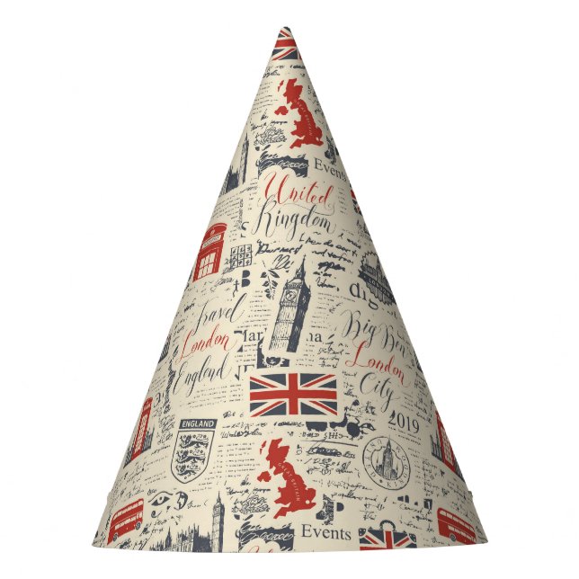 Chapéu De Festa Vintage London Party Hat (Frente)
