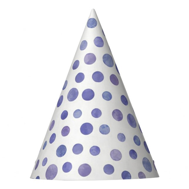 Chapéu De Festa Violet Water Dots Party Hat (Frente)