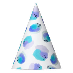Chapéu De Festa Watercolor Brushstrokes Party Hat