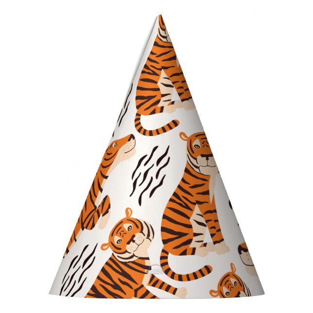 Chapéu De Festa Wild One Safari Jungle Tiger Party Hat (Esquerda)