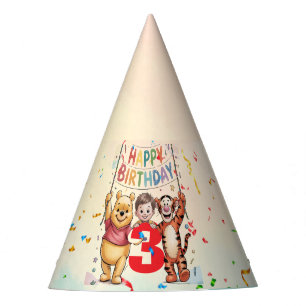 Chapéu De Festa Winnie the Pooh Feliz Aniversário