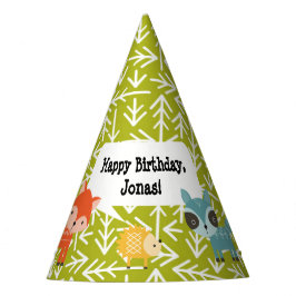 Chapéu De Festa Woodland Animal Personated Party Hats
