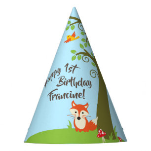 Chapéu De Festa Woodland Fox Cux Aniversário de criança Party