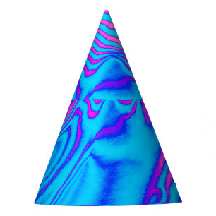 Chapéu De Festa Zebra com Listra Psicodélica
