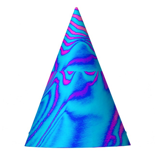 Chapéu De Festa Zebra com Listra Psicodélica (Frente)