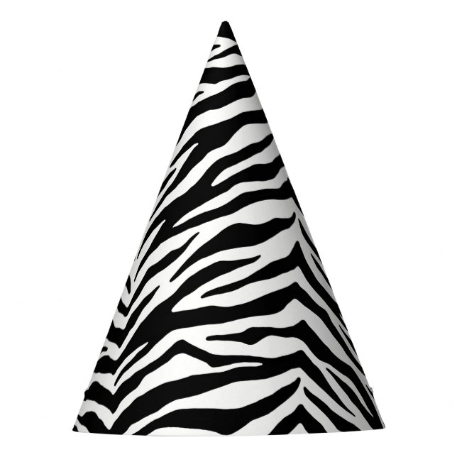 Chapéu De Festa Zebra Print Party Hat (Frente)