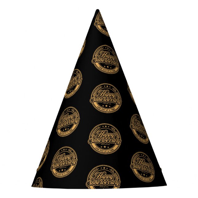 Chapéu de papel para festa de aniversário de sobri (Frente)