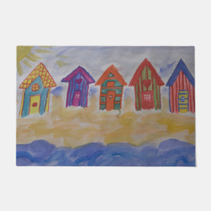 Chapéu de praia, porta de tapete