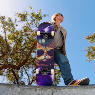 Chapéu de skate FUNNY CAT IN SPACE