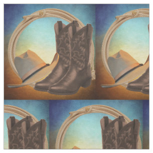 Chapéu de vaqueiro da bota de vaqueiro e tecido