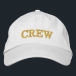 Chapéu do Boné Básico Ajustável Básico da CREW<br><div class="desc">Capa personalizável da TRW. Bordado - Escolha a cor do thread e altere o texto ou deixe como está.</div>