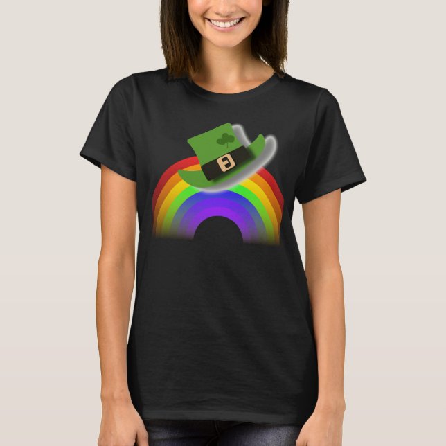 Chapéu do Dia de São Patrício e Camiseta do Arco-Í (Frente)