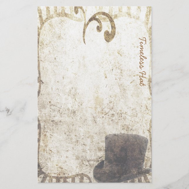 Chapéu intemporal - artigos de papelaria de (Frente)