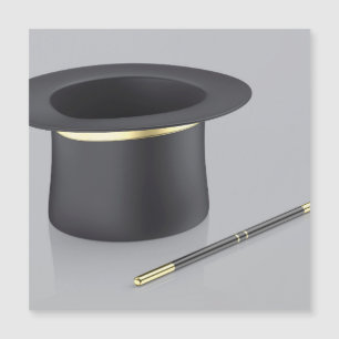 Chapéu mago e varinha mágica