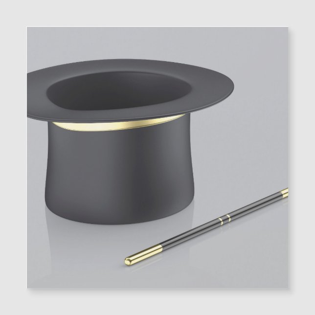 Chapéu mago e varinha mágica (Frente)